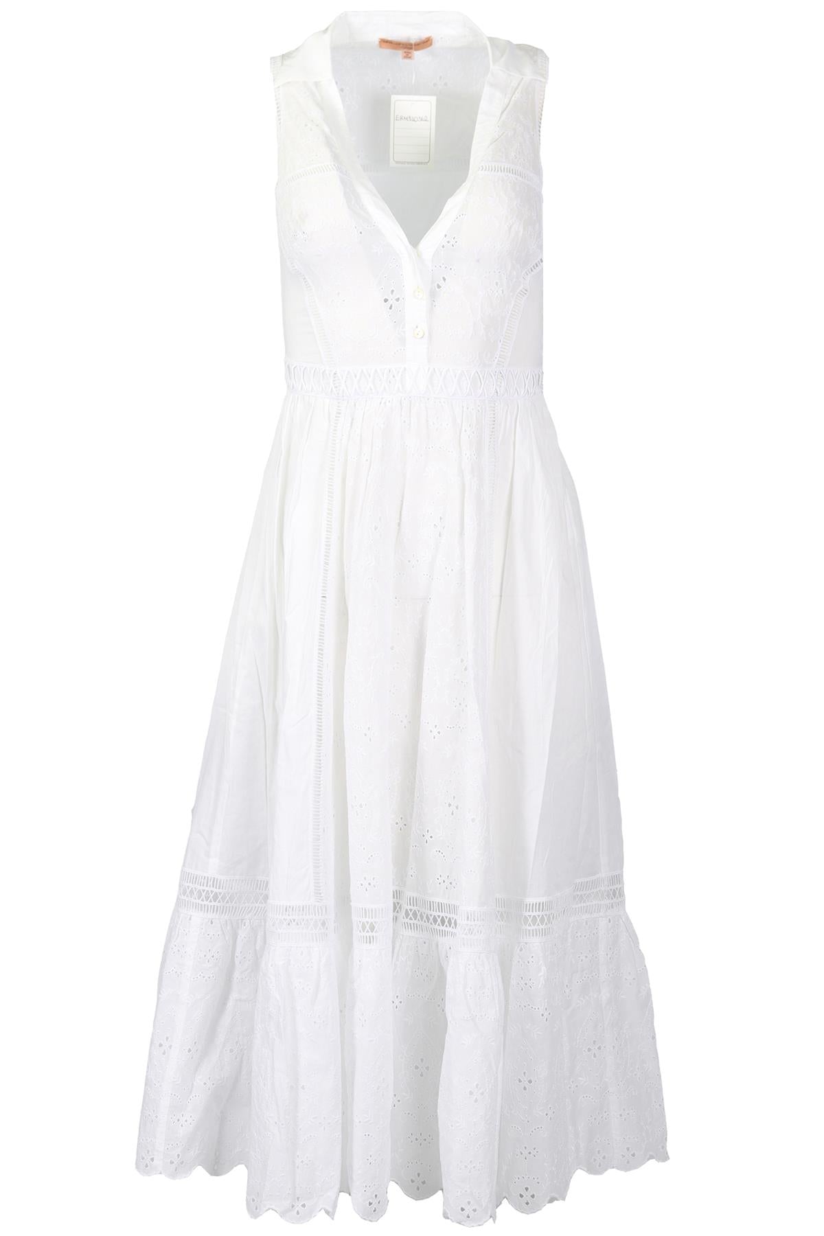 ERMANNO SCERVINO COTTON MIDI DRESS XSMALL
