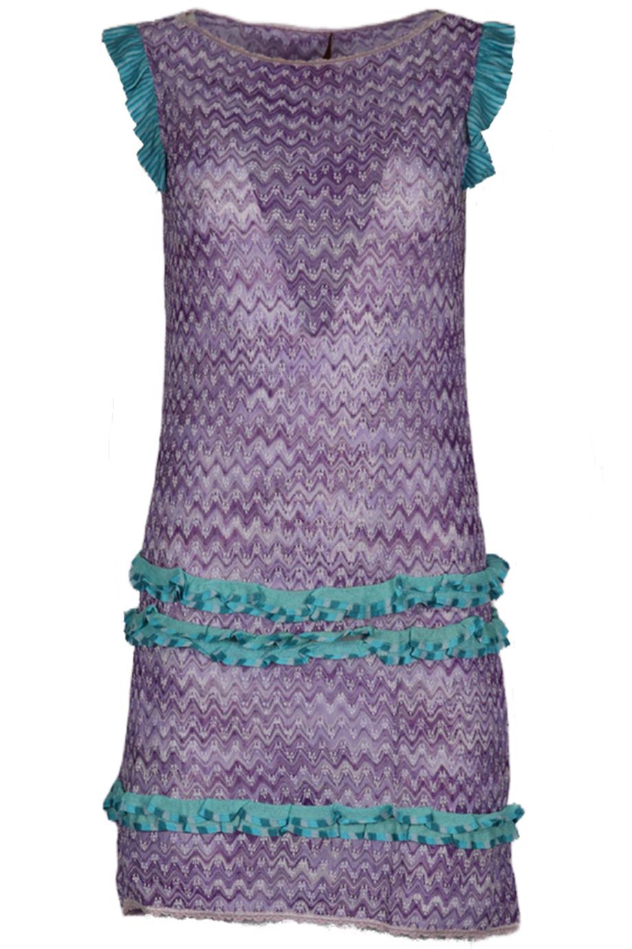 missoni crochet knit mini dress Missoni Striped Metallic Crochet-Knit Mini Dress In Multi - 60% Off