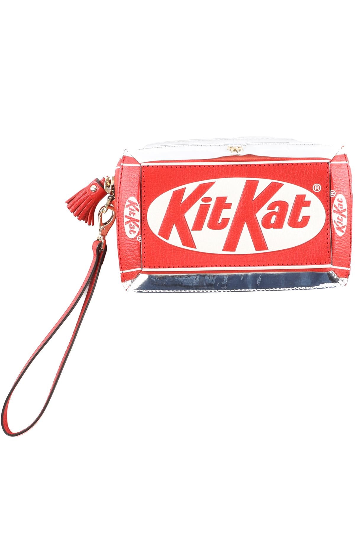 ANYA HINDMARCH RED KIT KAT CLUTCH