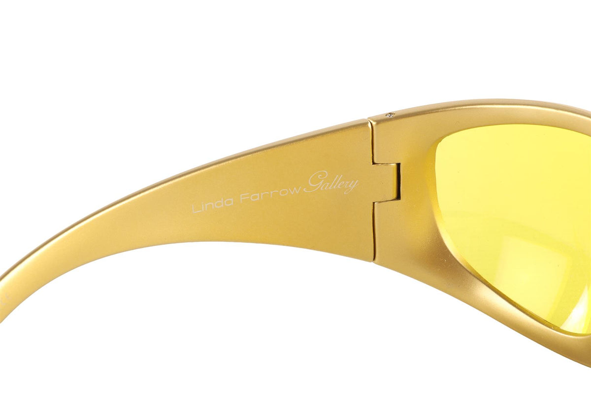 LINDA FARROW + BERNHARD WILLHELM GOLD MASK SUNGLASSES