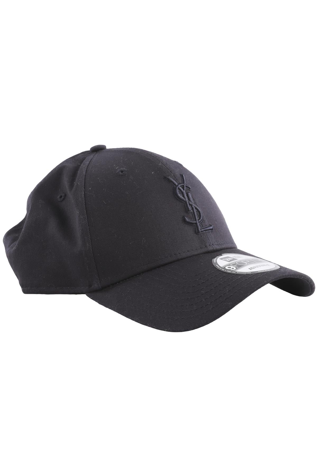 SAINT LAURENT + NEW ERA NAVY COTTON BASEBALL CAP