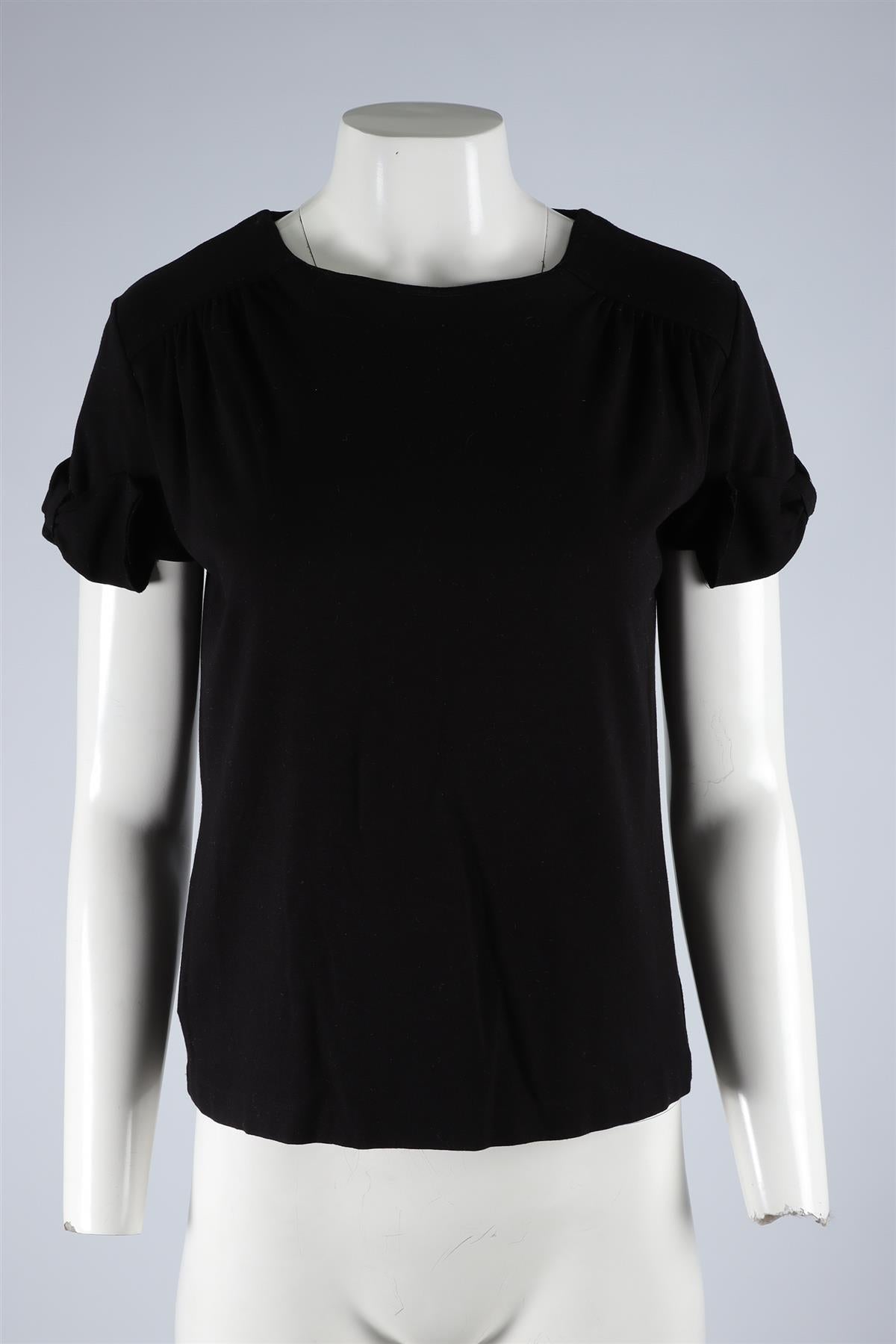 MIU MIU BLACK JERSEY TOP SMALL