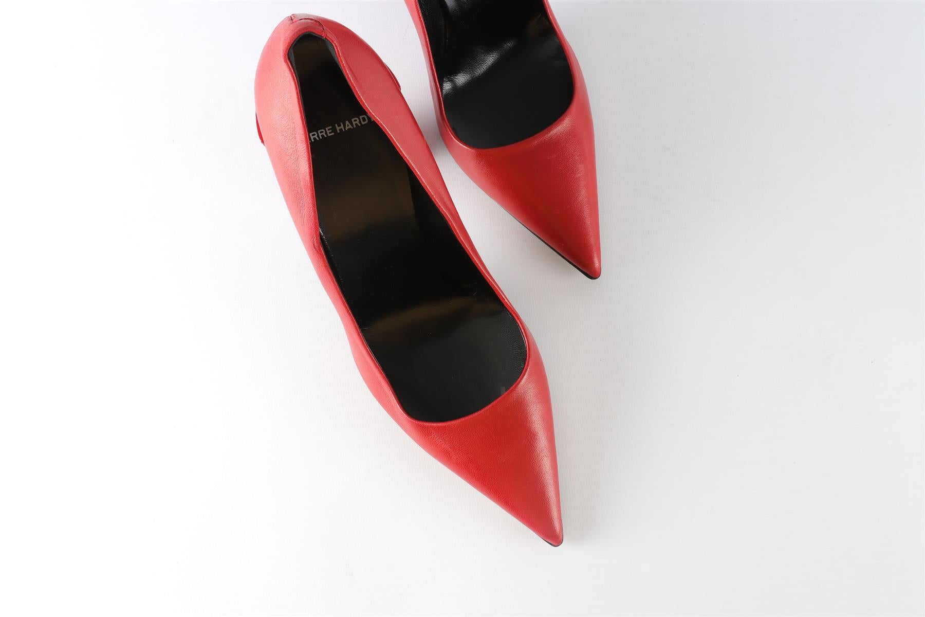 PIERRE HARDY RED LEATHER PUMPS EU 40 UK 7 US 10