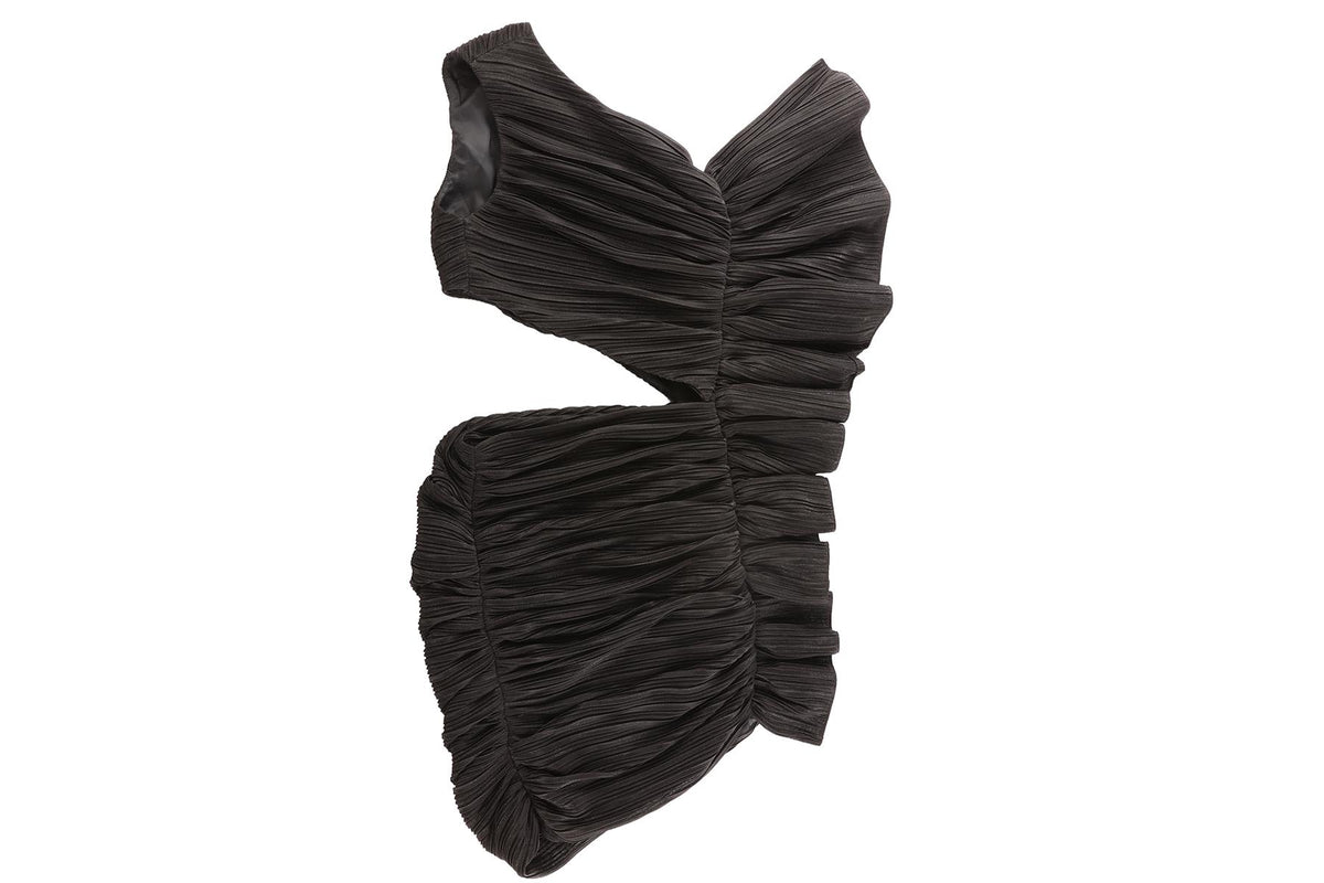KALMANOVICH BLACK TULLE MINI DRESS UK 6