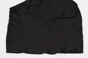 ANINE BING BLACK SILK TOP XSMALL