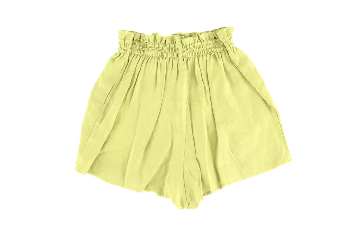 YAITTE GREEN LINEN SHORTS XSMALL