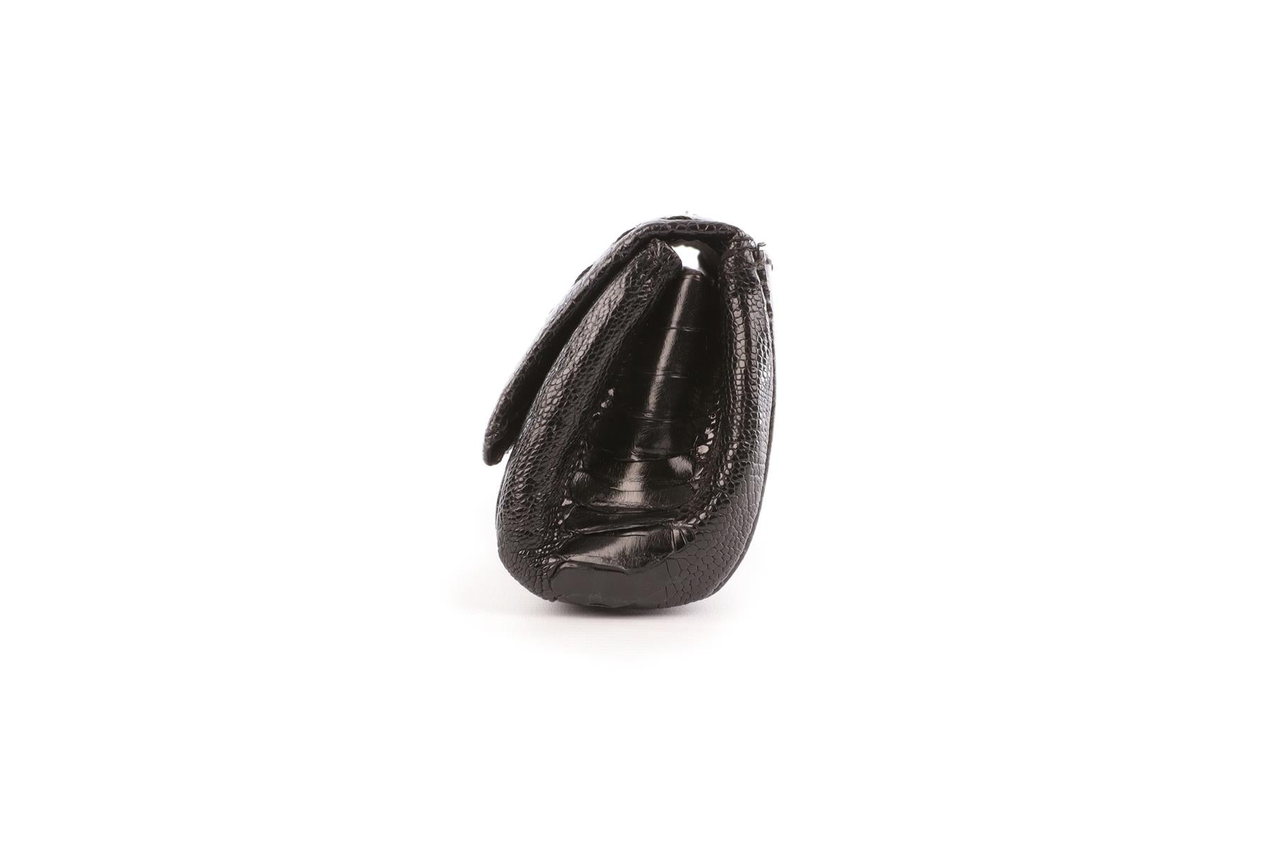 VBH BLACK SNAKESKIN CLUTCH