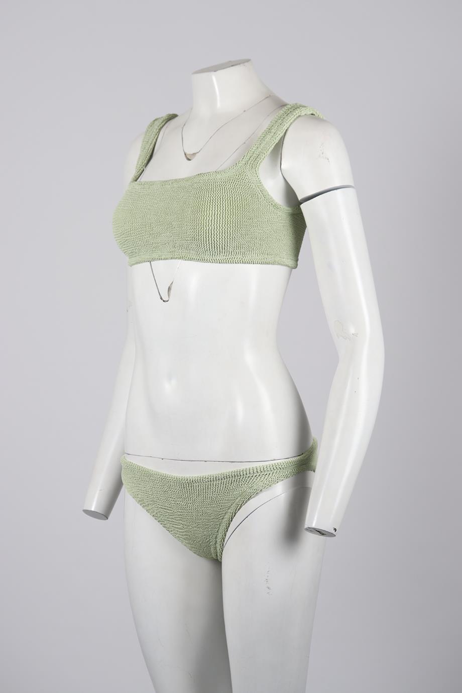 HUNZA G SEERSUCKER BIKINI ONE SIZE