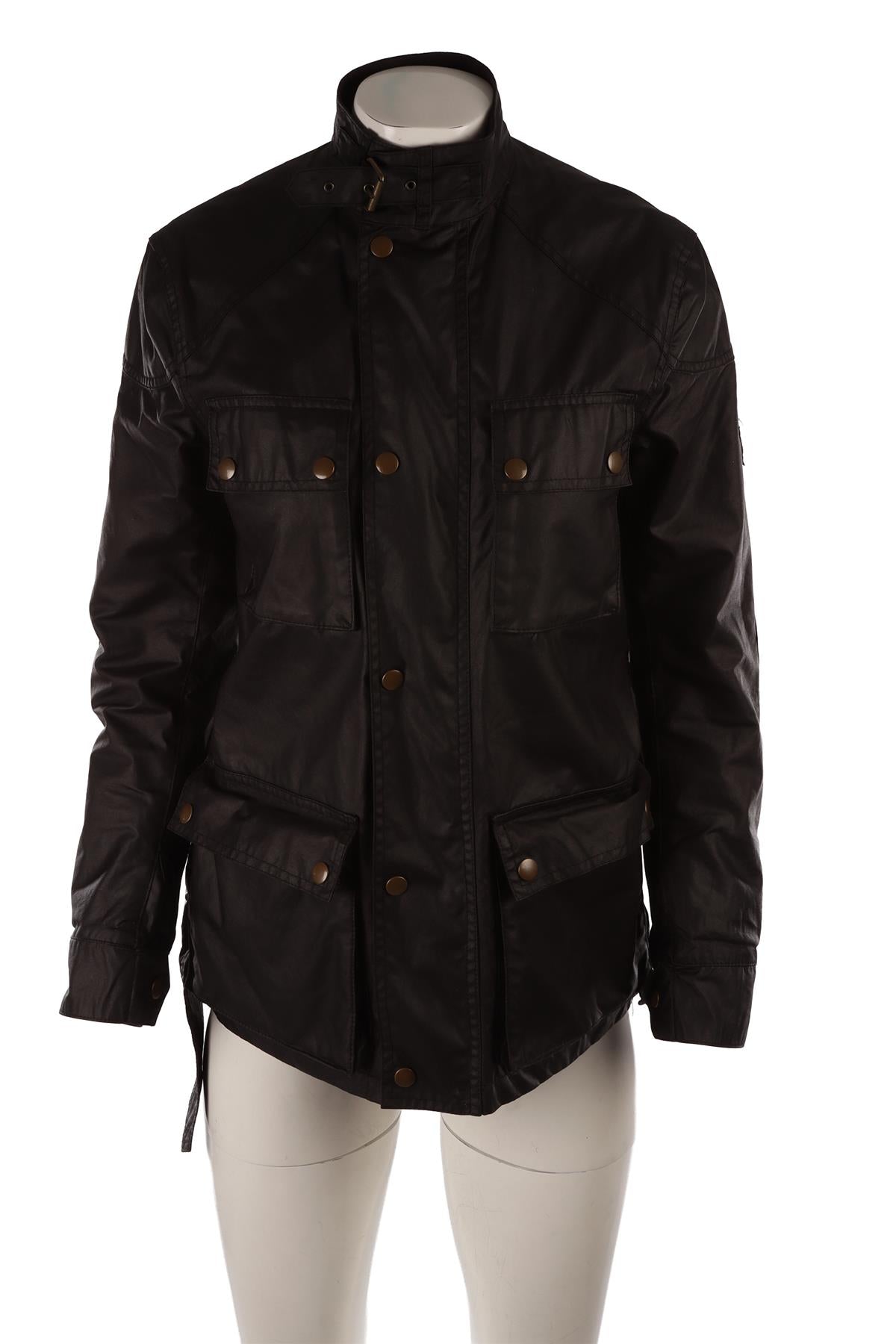 BLACK WAXED COTTON JACKET