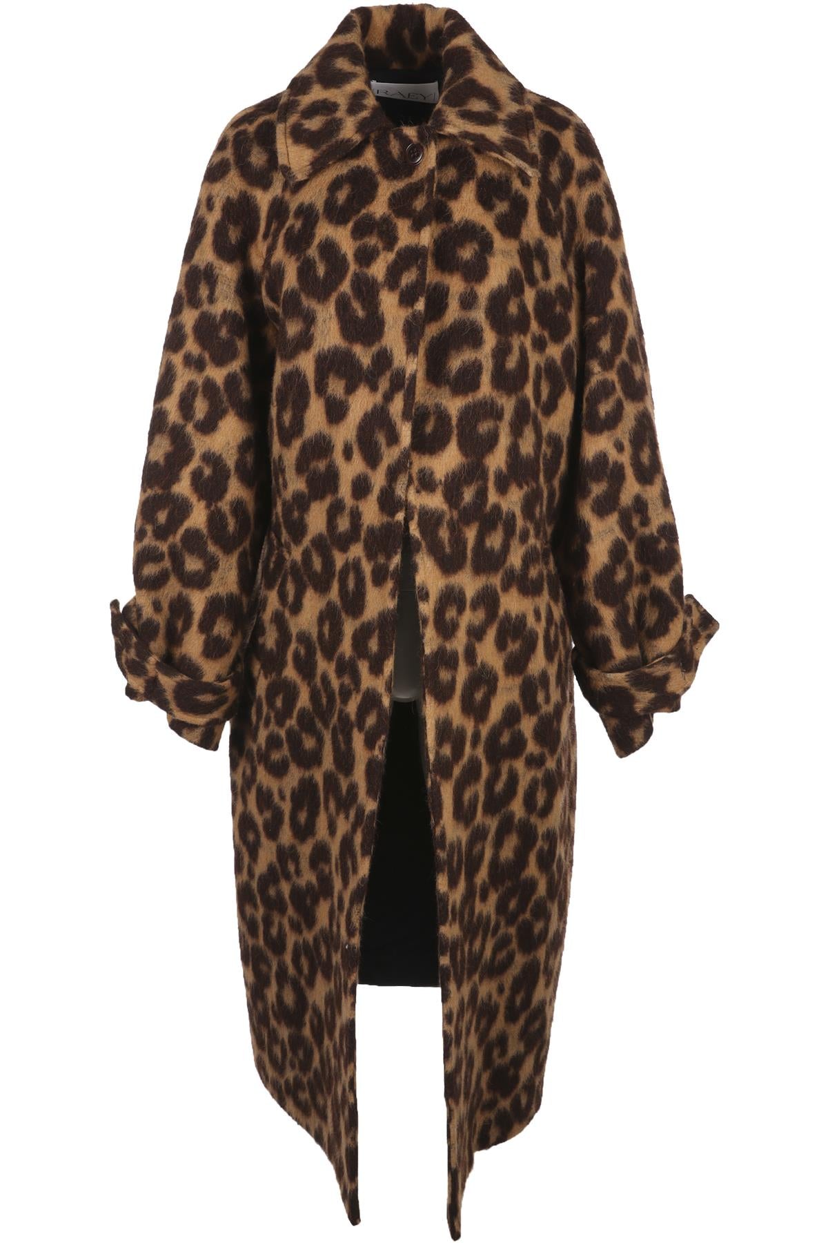 RAEY BROWN WOOL COAT XXSMALL-XSMALL