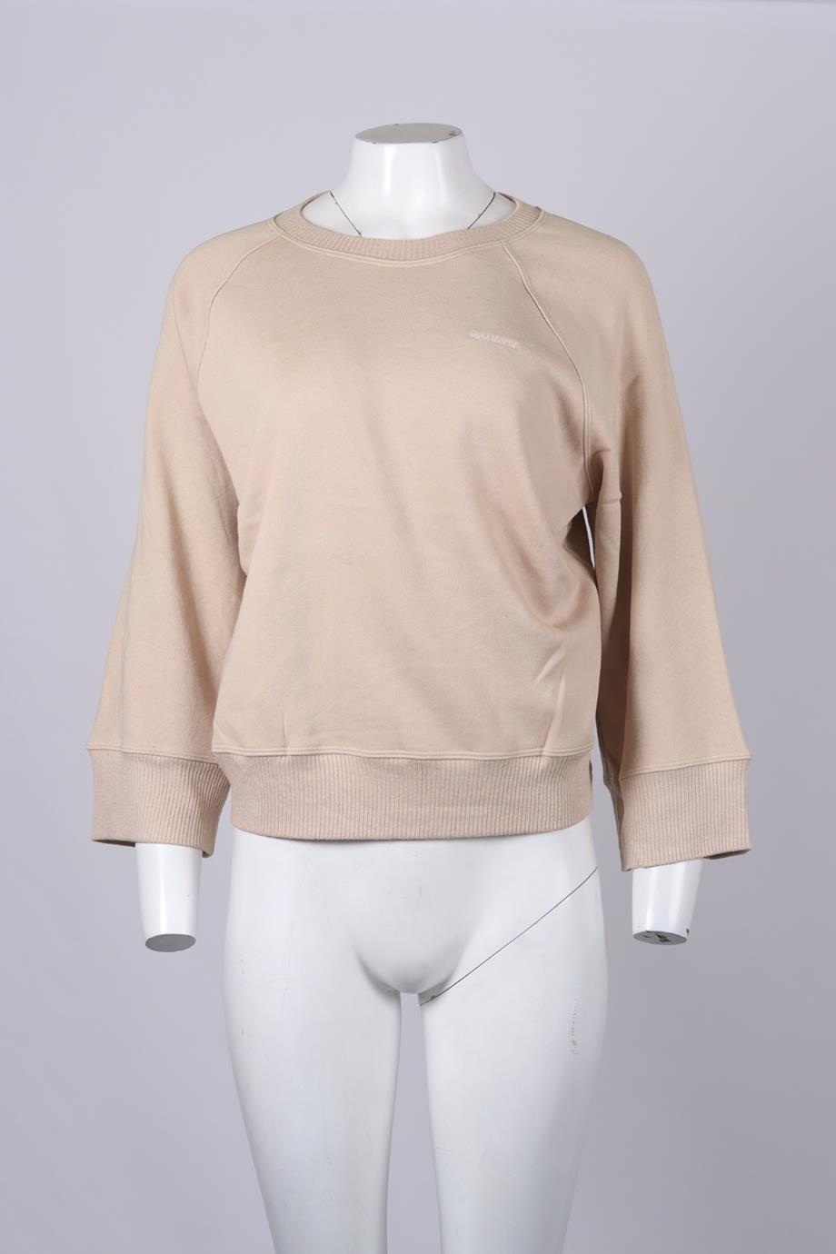 SABLYN COTTON JERSEY SWEATSHIRT SMALL