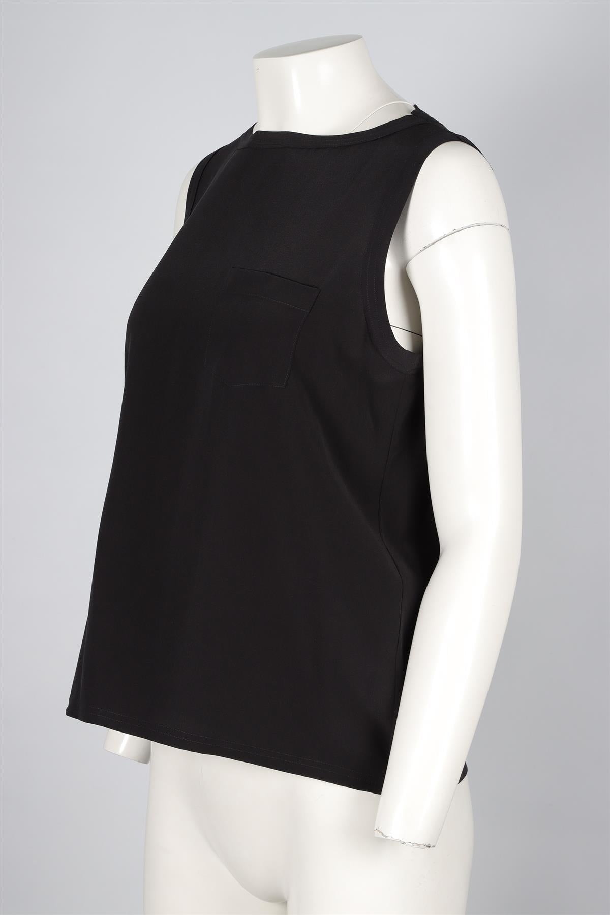 JOSEPH BLACK SILK TOP FR 42 UK 14