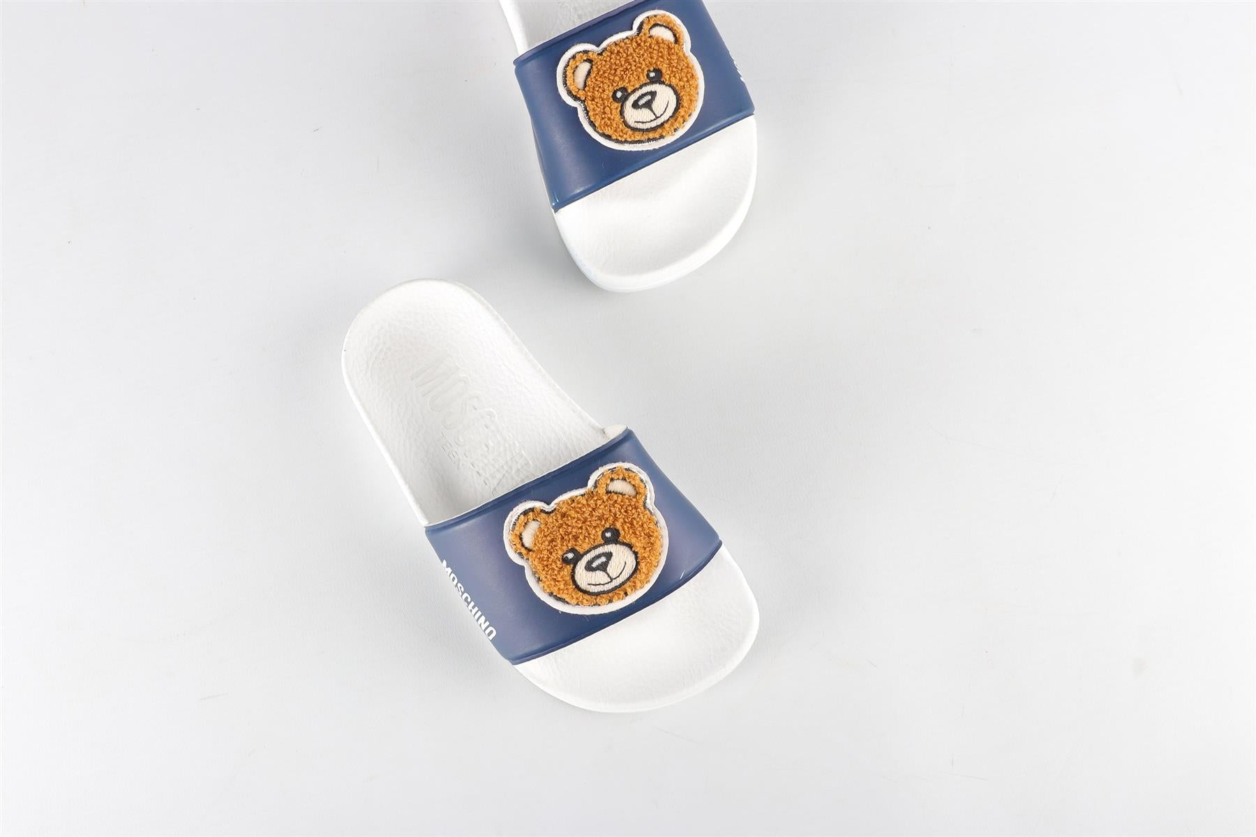 MOSCHINO BLUE KIDS GIRLS SLIDES EU 27-28 UK 9-10 US 10-11