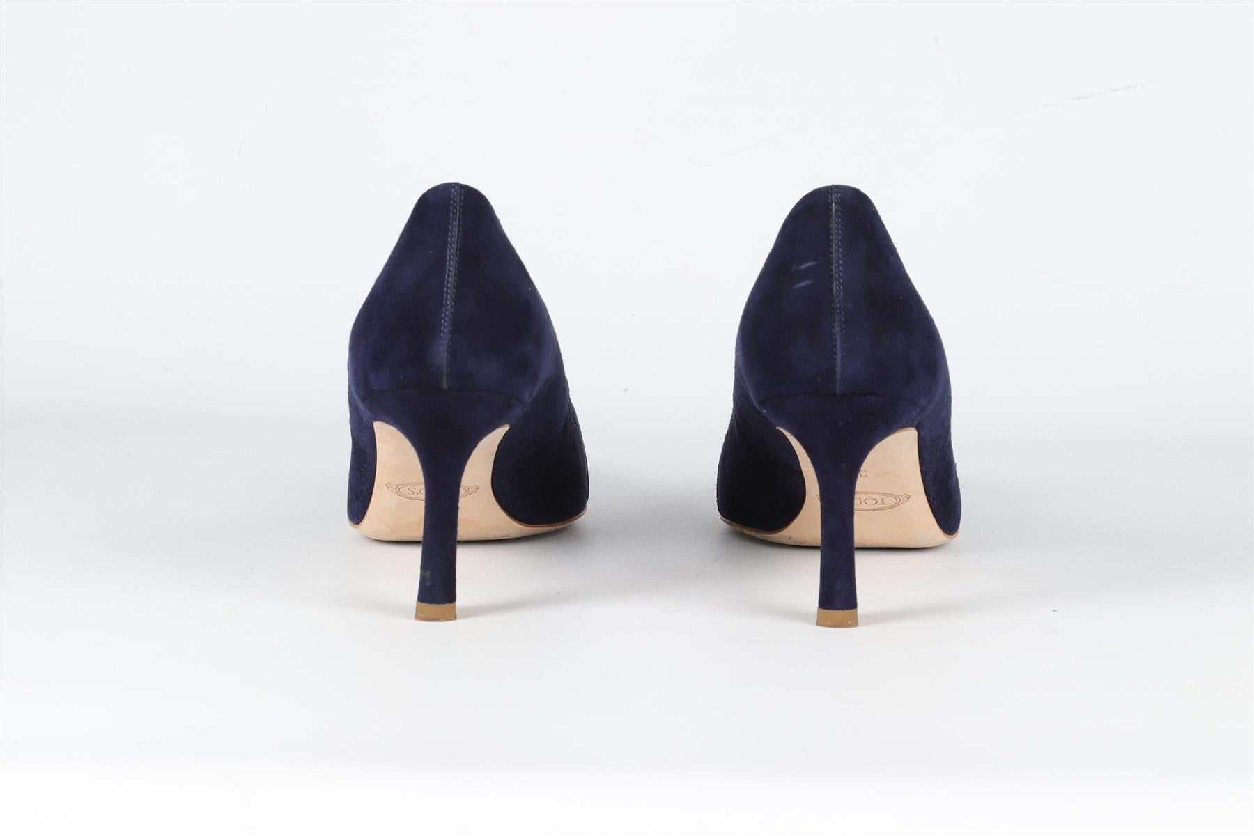 TOD'S BLUE SUEDE PUMPS EU 38 UK 5 US 8