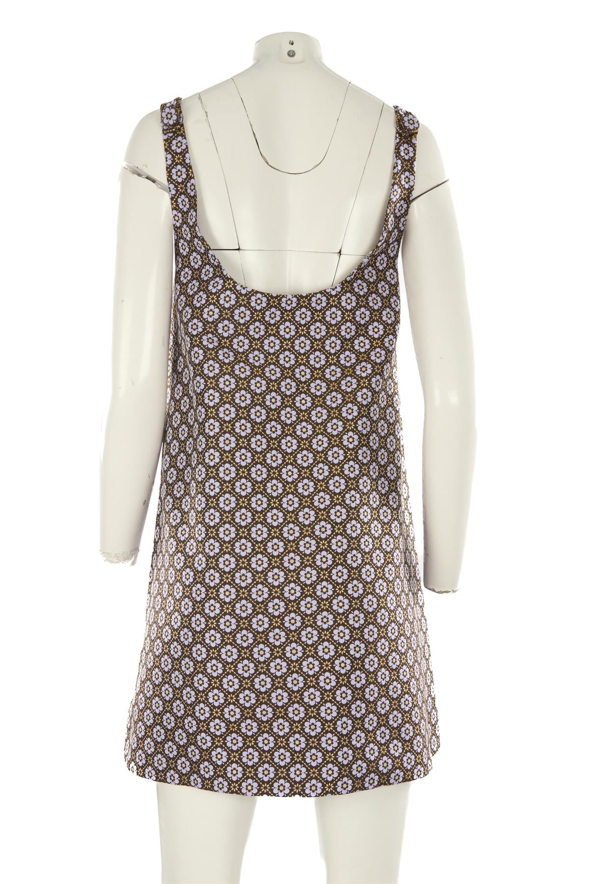 PAUL & JOE BROWN COTTON MINI DRESS FR 38 UK 10