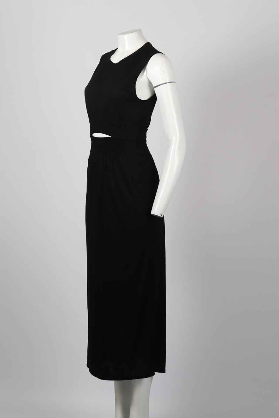 A.L.C. CUTOUT JERSEY MIDI DRESS XSMALL