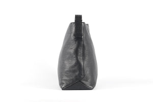 LANCEL BLACK LEATHER SHOULDER BAG