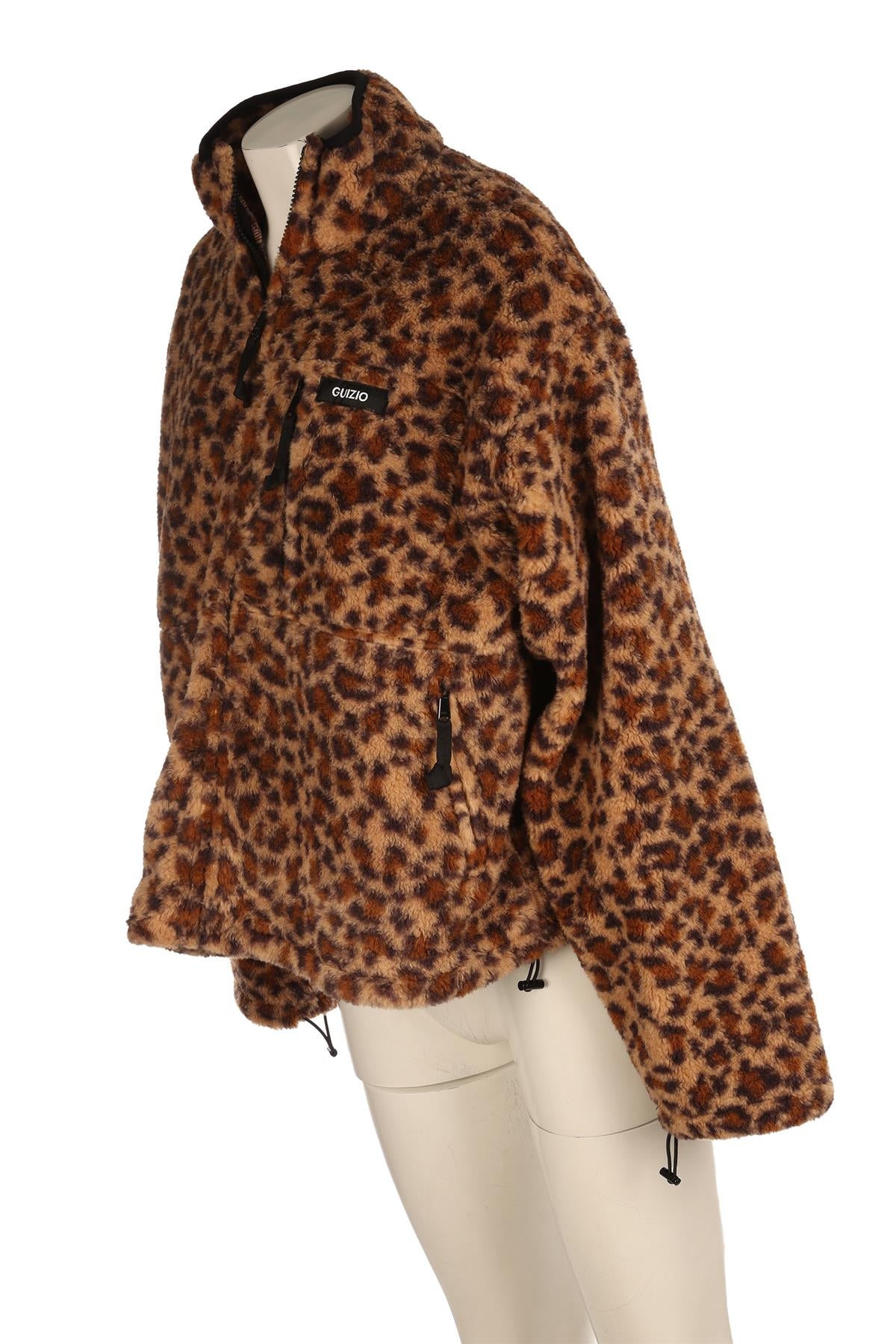 GUIZIO BROWN FLEECE JACKET XSMALL