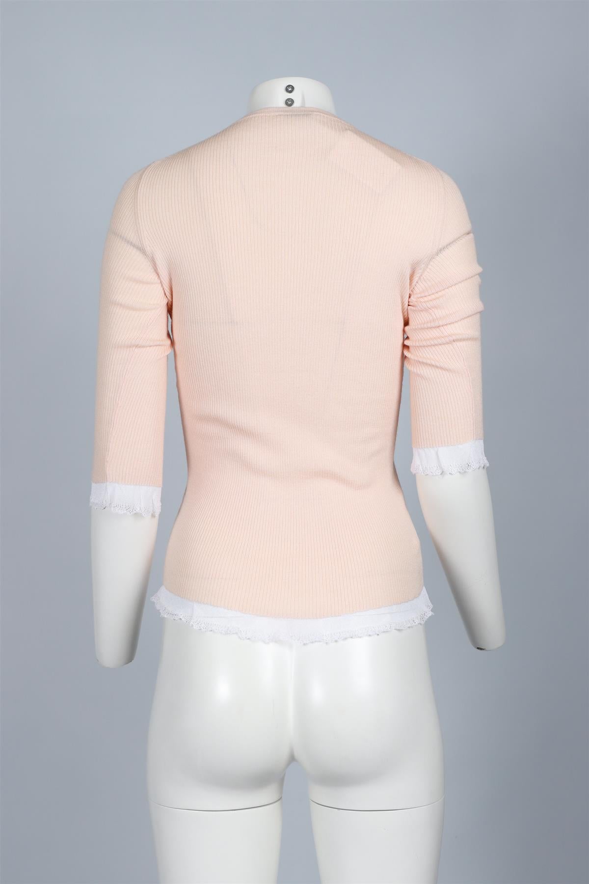 MIU MIU PINK KNIT SWEATER IT 38 UK 6