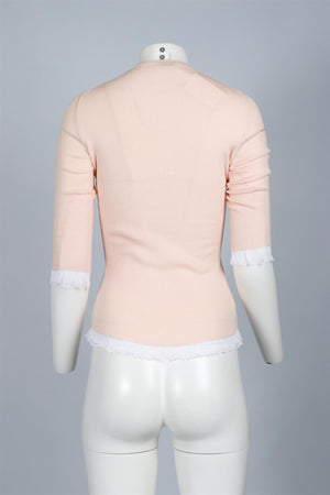 MIU MIU PINK KNIT SWEATER IT 38 UK 6