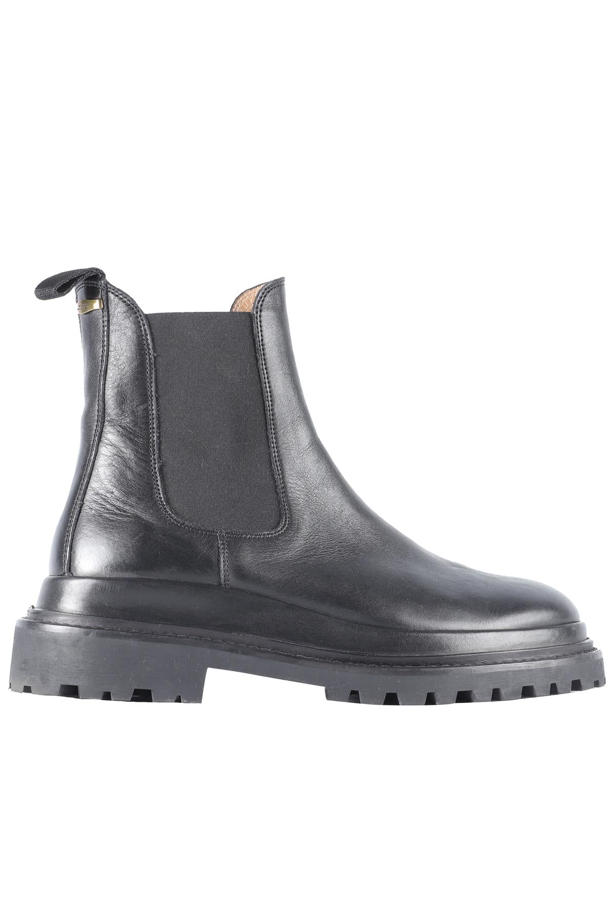 ISABEL MARANT BLACK LEATHER ANKLE BOOTS EU 39 UK 6 US 9