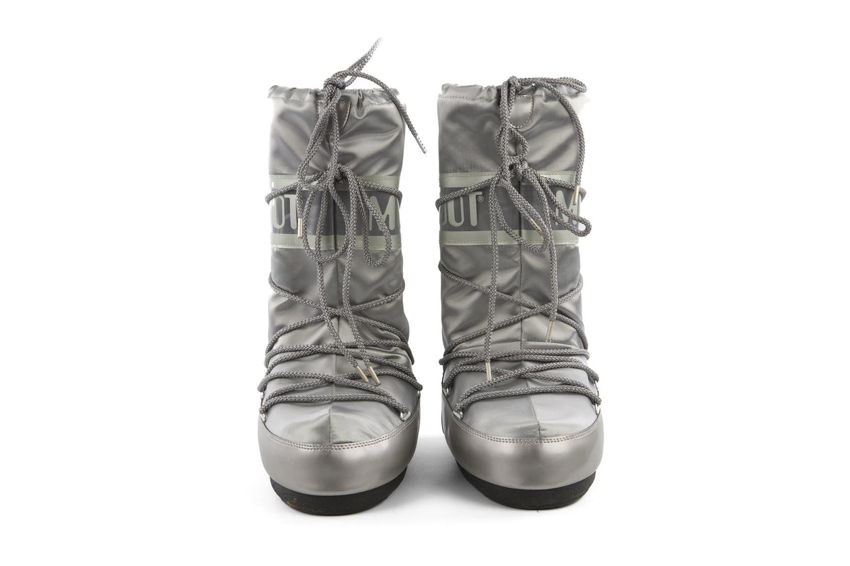 MOON BOOT SILVER KIDS GIRLS BOOTS EU 35-38 UK 2.5-5 US 3.5-6