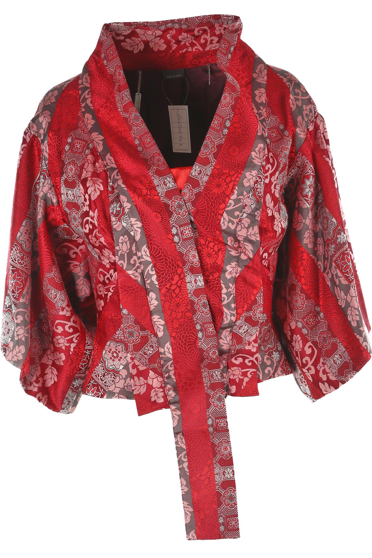 ALEXANDER MCQUEEN RED 2003 SILK JACKET IT 42 UK 10