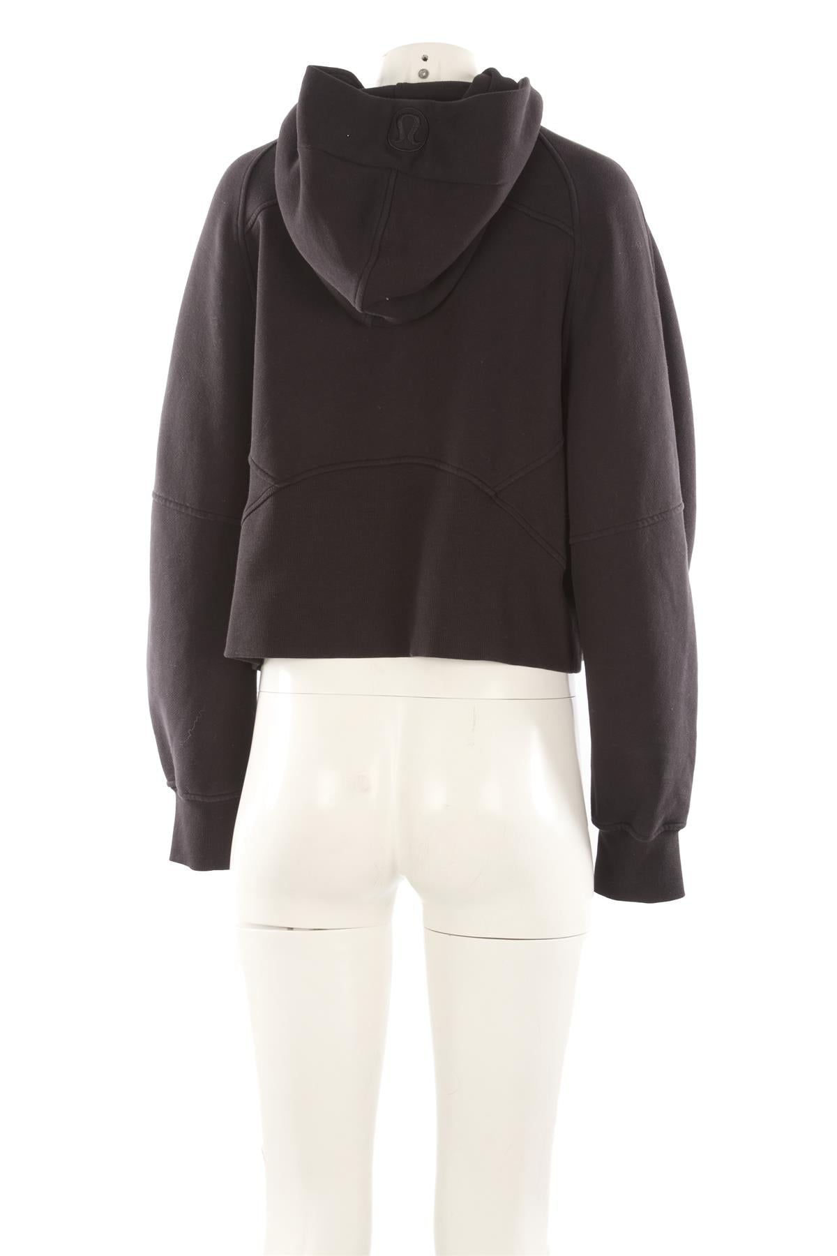 LULULEMON BLACK COTTON HOODIE MEDIUM/LARGE