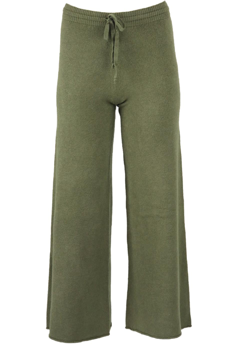 APPARIS STRETCH KNIT WIDE LEG PANTS XSMALL