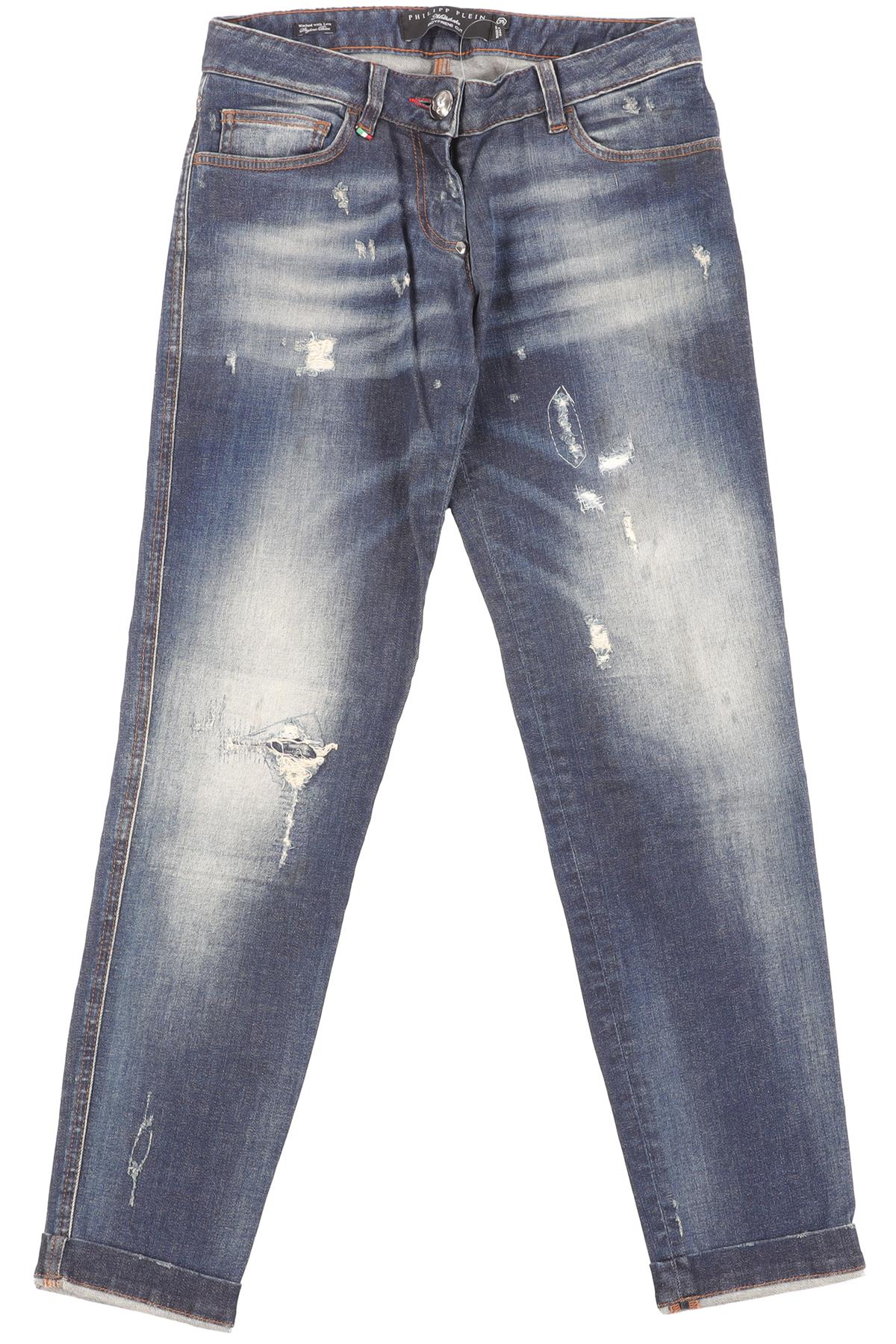 PHILIPP PLEIN BLUE DENIM TAPERED JEANS W25 UK 6/8
