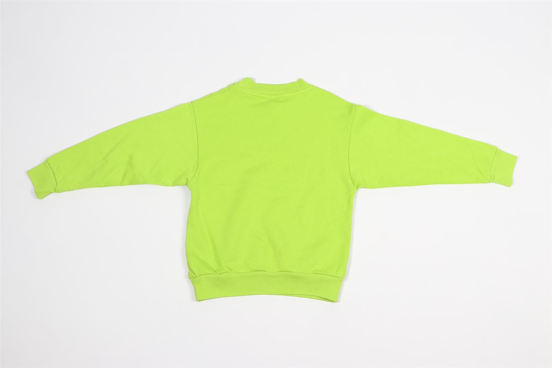 BALENCIAGA GREEN KIDS BOYS COTTON SWEATSHIRT 6 YEARS