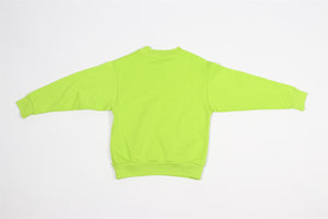 BALENCIAGA GREEN KIDS BOYS COTTON SWEATSHIRT 6 YEARS