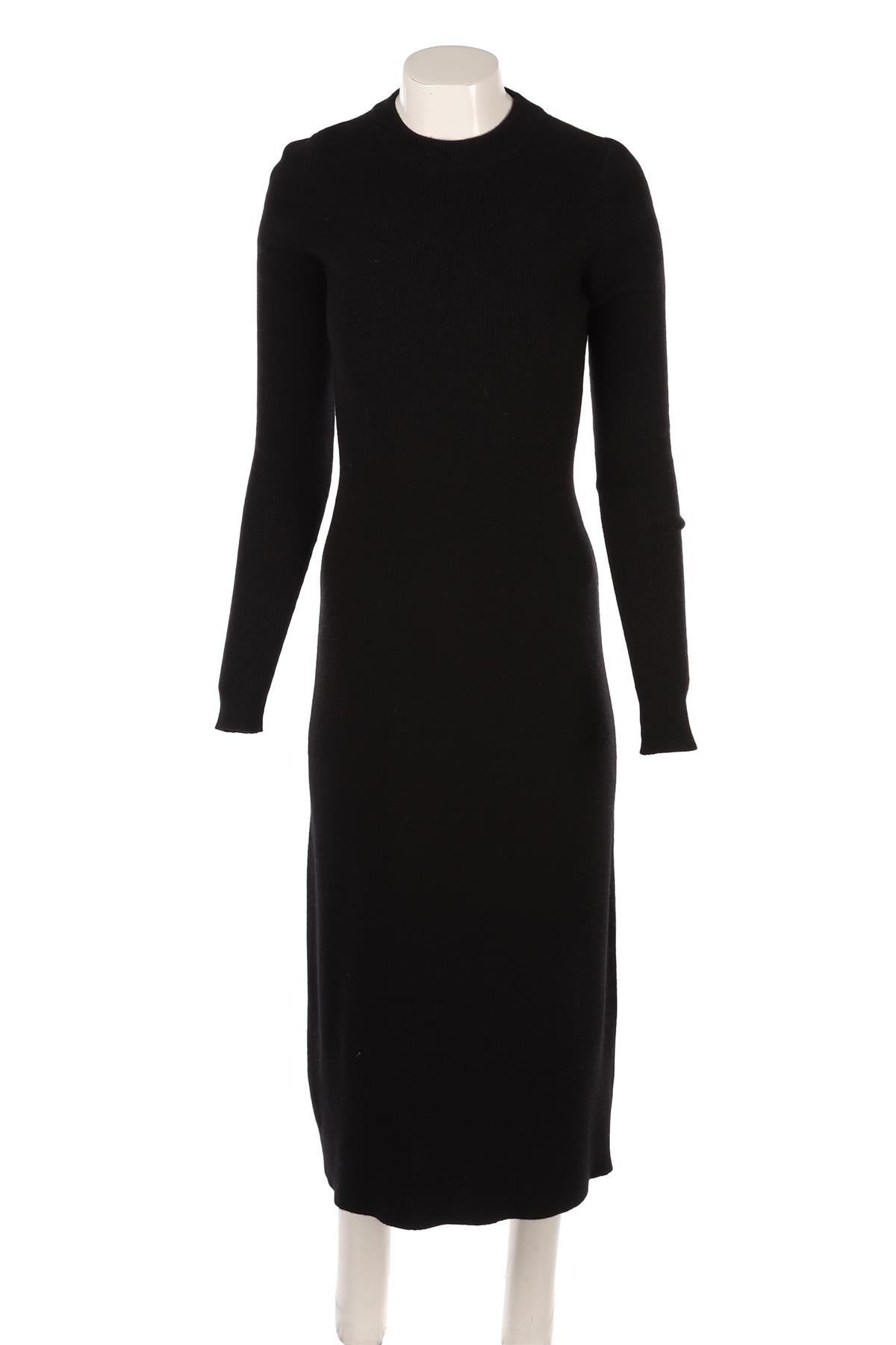 RAEY BLACK CASHMERE MAXI DRESS XSMALL