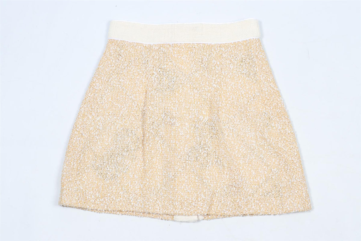 ALESSANDRA RICH COTTON BLEND MINI SKIRT IT 38 UK 6