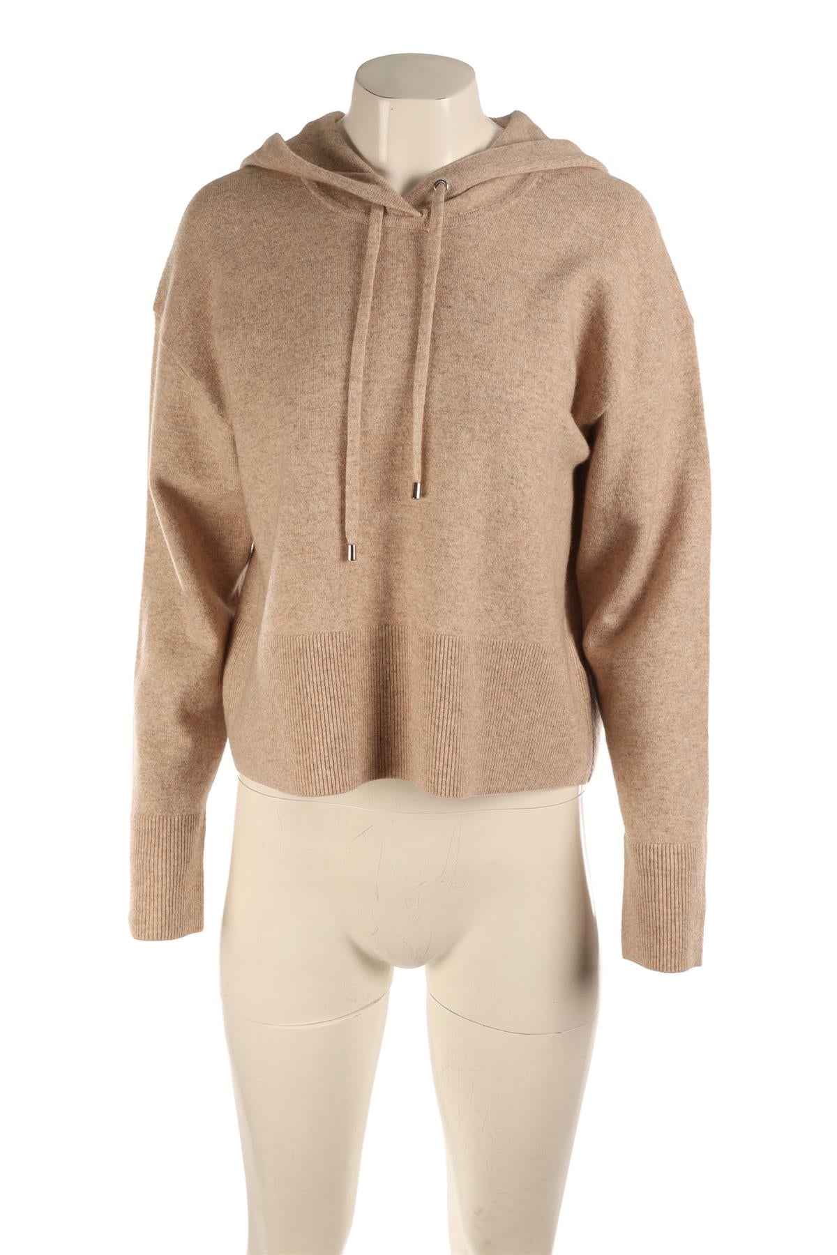 VERONICA BEARD BEIGE WOOL HOODIE MEDIUM
