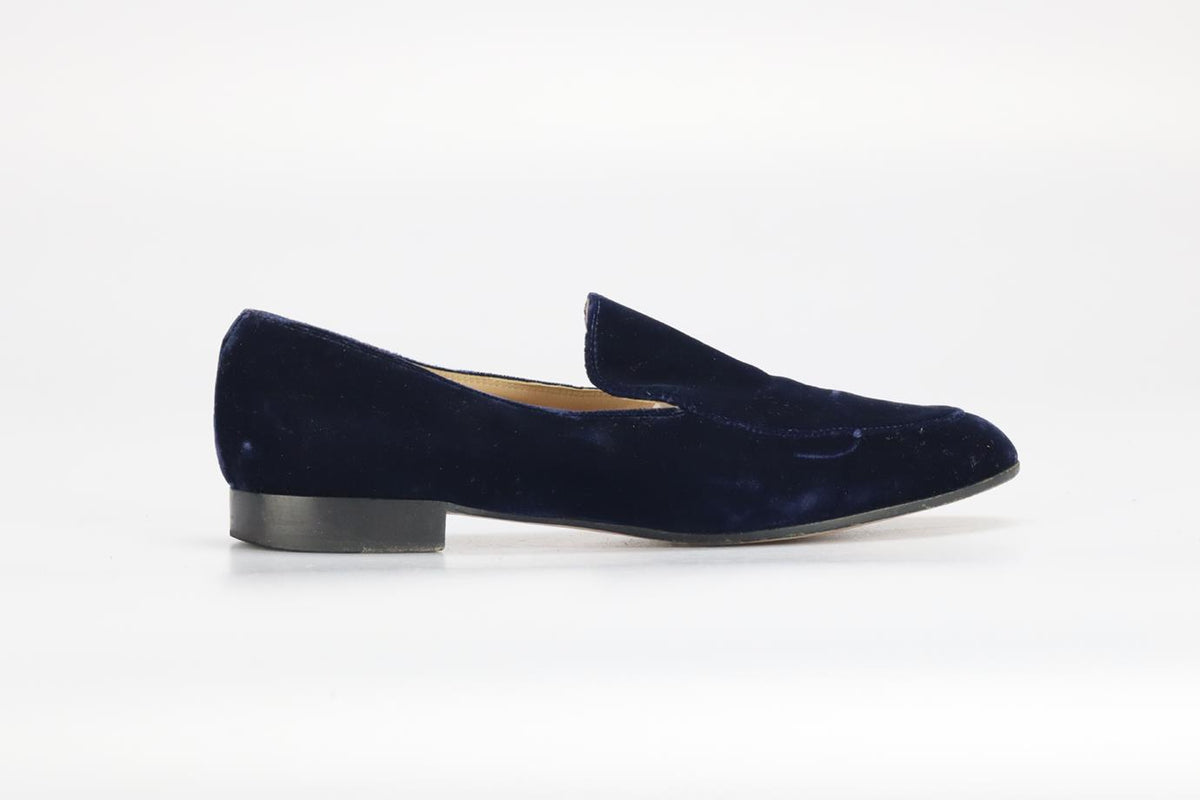 GIANVITO ROSSI VELVET LOAFERS EU 40 UK 7 US 10