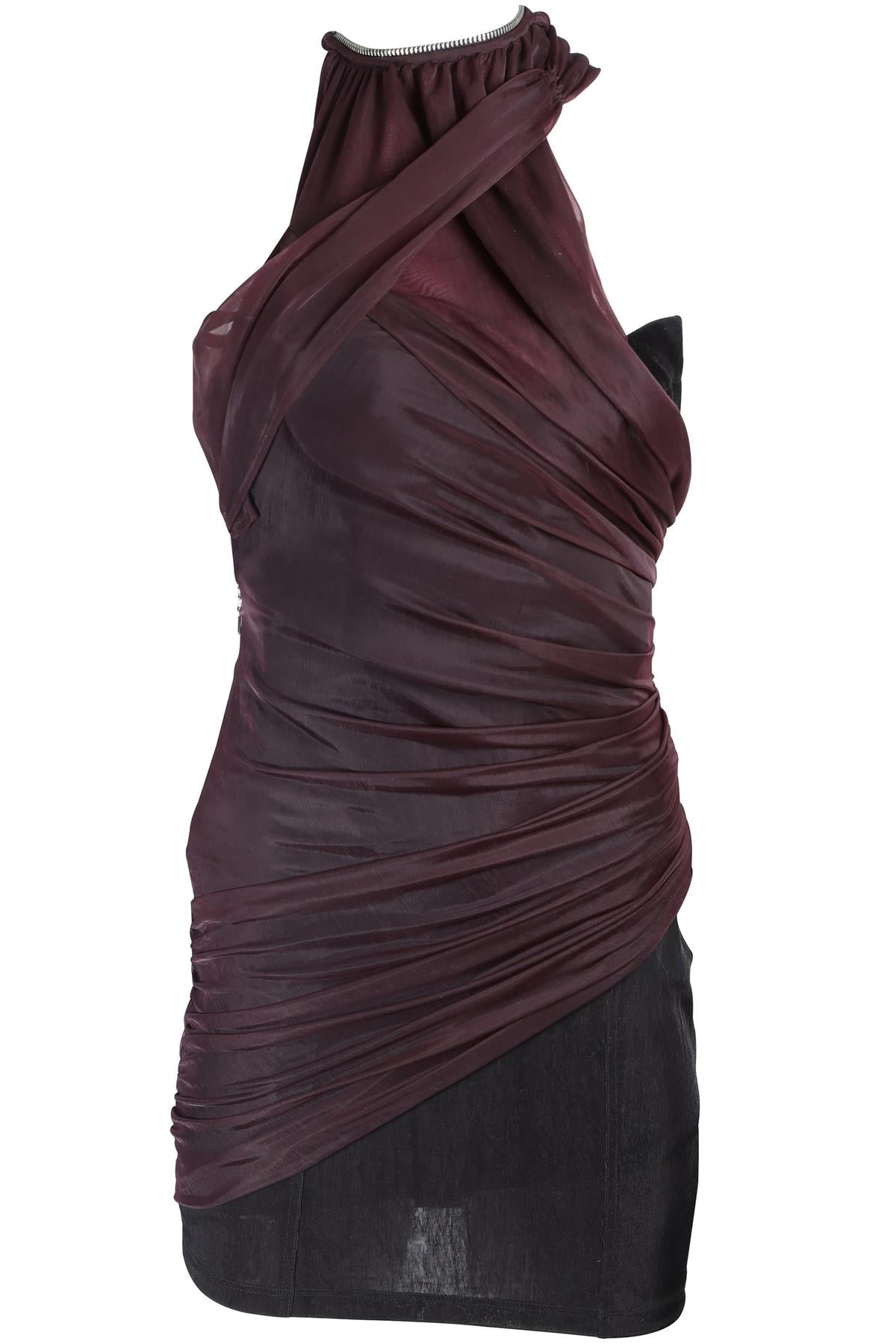 ALEXANDER WANG PURPLE MESH MINI DRESS US 6 UK 10