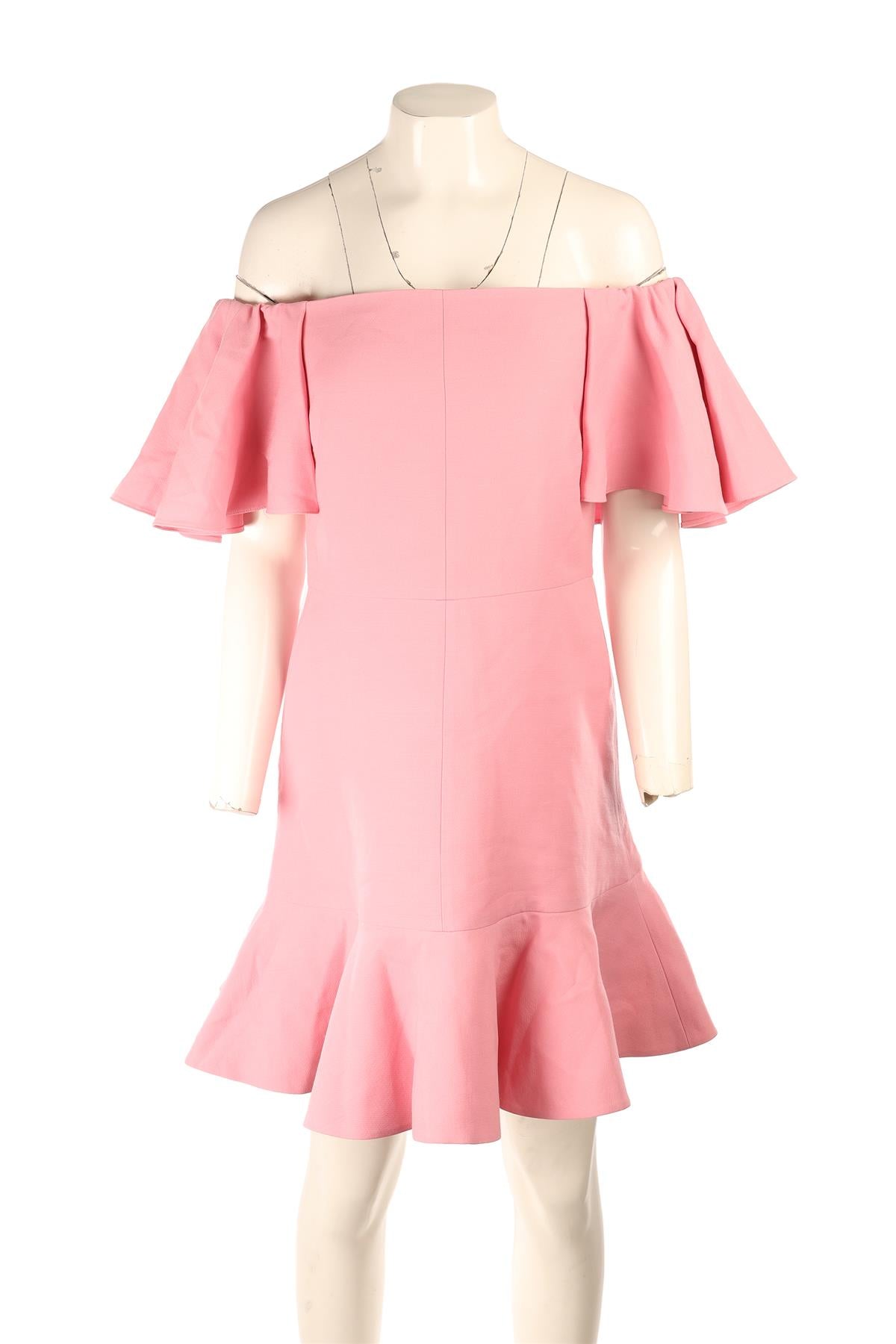 VALENTINO PINK CREPE MINI DRESS IT 44 UK 12