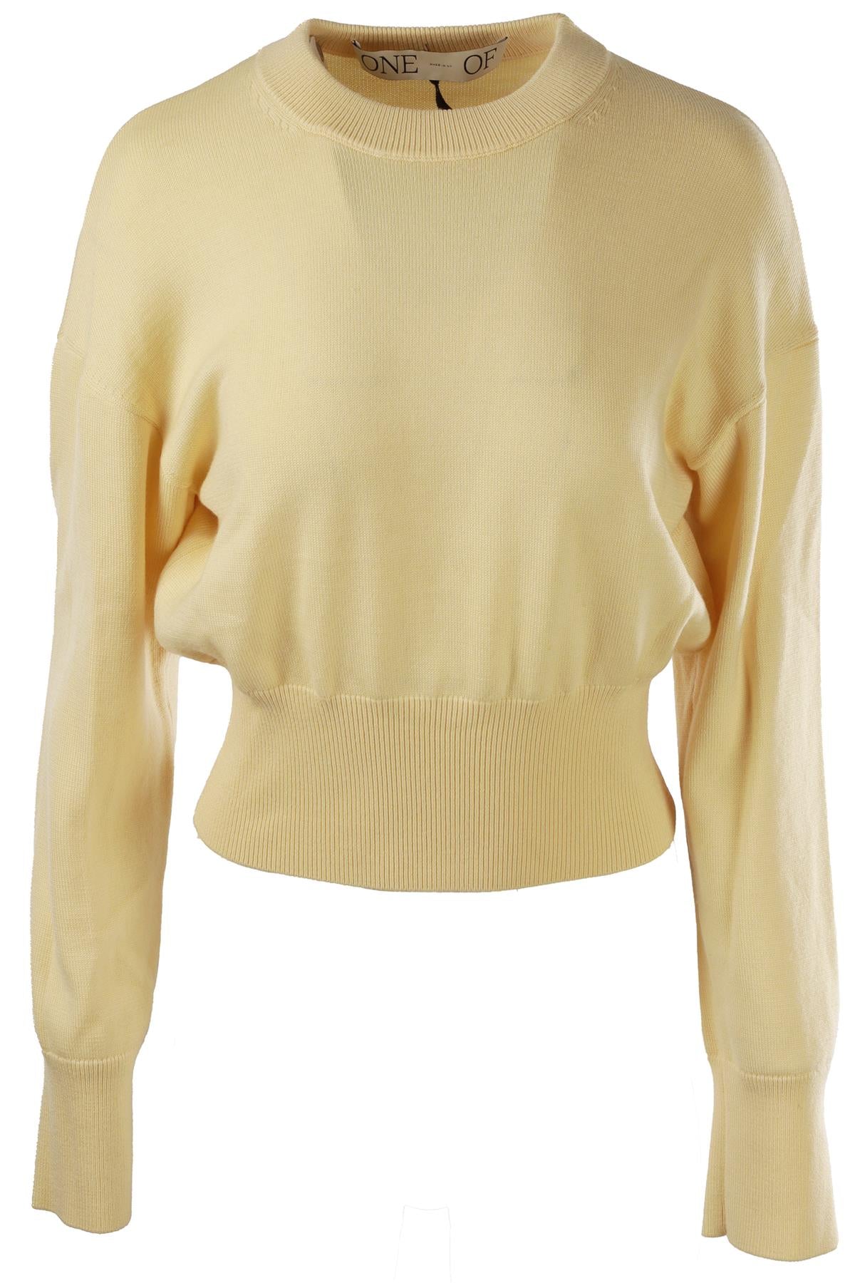 YELLOW COTTON SWEATER
