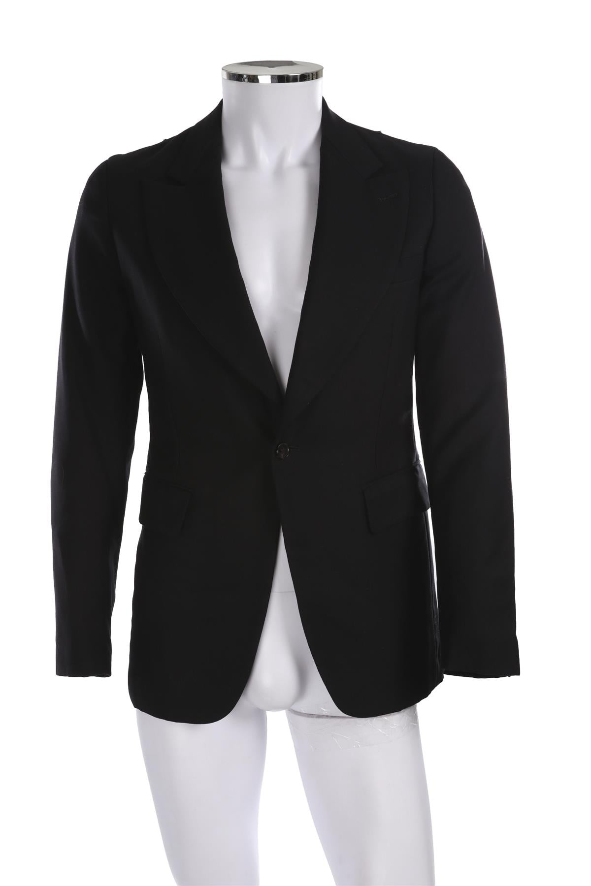 COMME DES GARÇONS HOMME PLUS NAVY MEN'S WOOL BLAZER SMALL