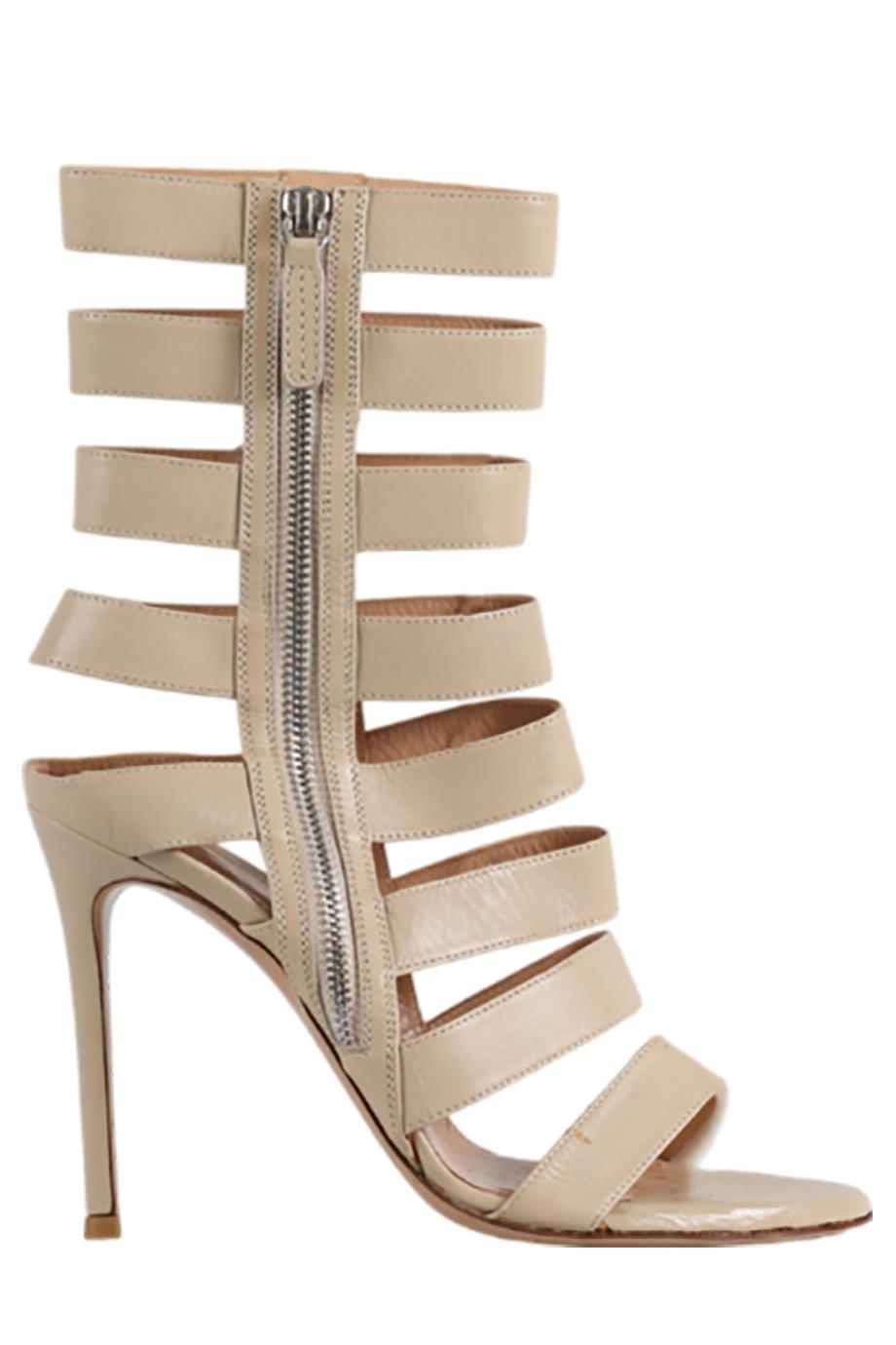 GIANVITO ROSSI LEATHER SANDALS EU 38 UK 5 US 8