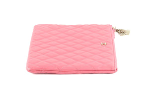 CHANEL PINK 2016 O-CASE MEDIUM CLUTCH BAG