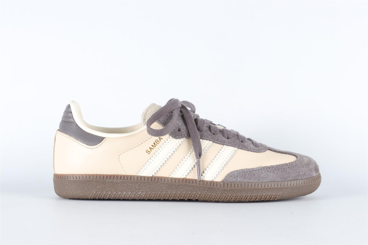 ADIDAS CREAM SAMBA CRYSTAL SAND CHARCOAL SNEAKERS EU 38 2/3 UK 5.5 US 7
