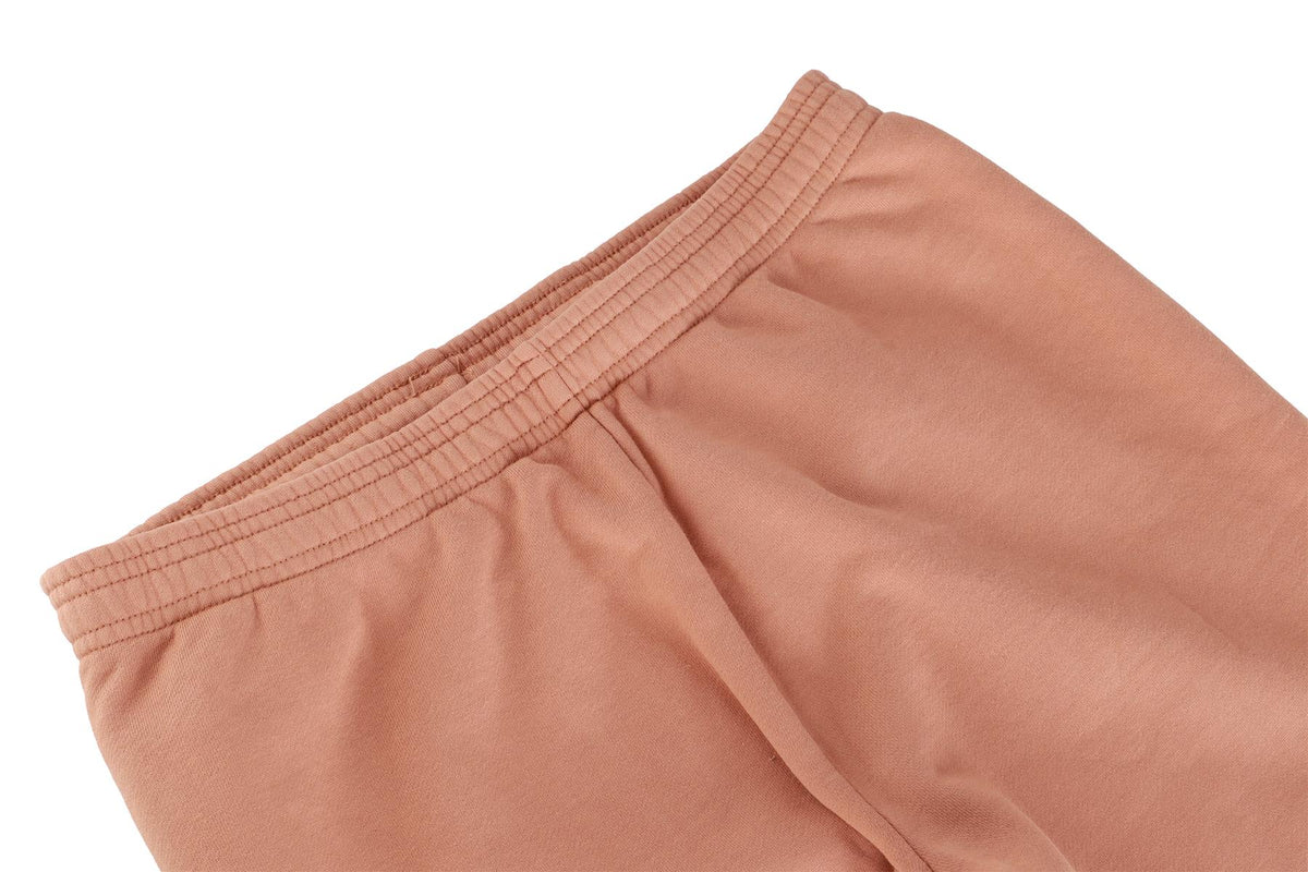 SKIMS BEIGE COTTON TRACK PANTS MEDIUM