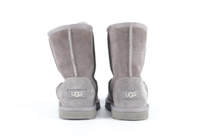 UGG AUSTRALIA GREY KIDS GIRLS SUEDE BOOTS EU 35 UK 2 US 3