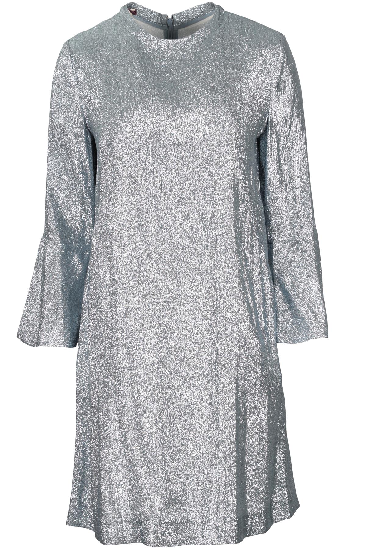 STELLA MCCARTNEY BLUE LAME MINI DRESS IT 42 UK 10
