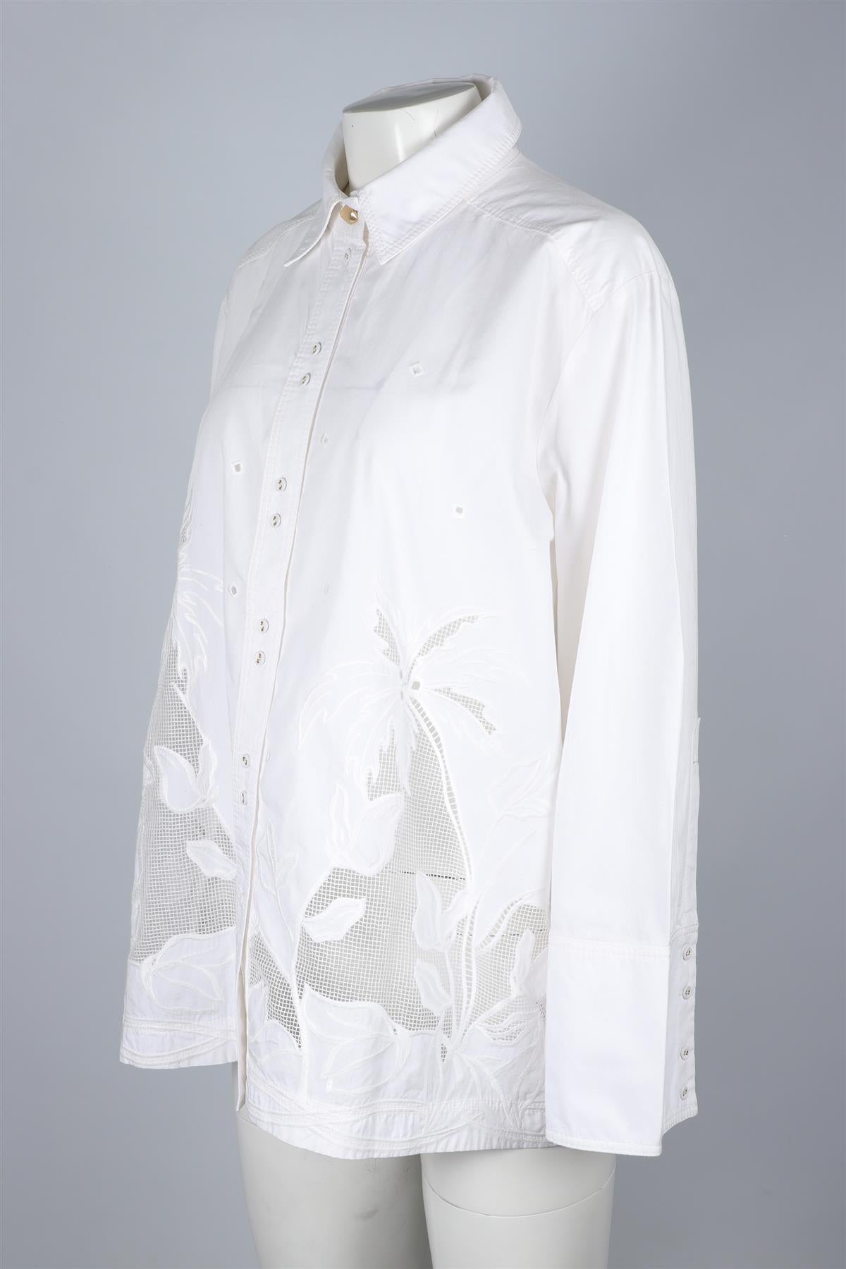 AJE WHITE COTTON SHIRT UK 8