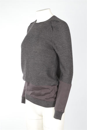 3.1 PHILIP LIN GREY WOOL JUMPER XSMALL