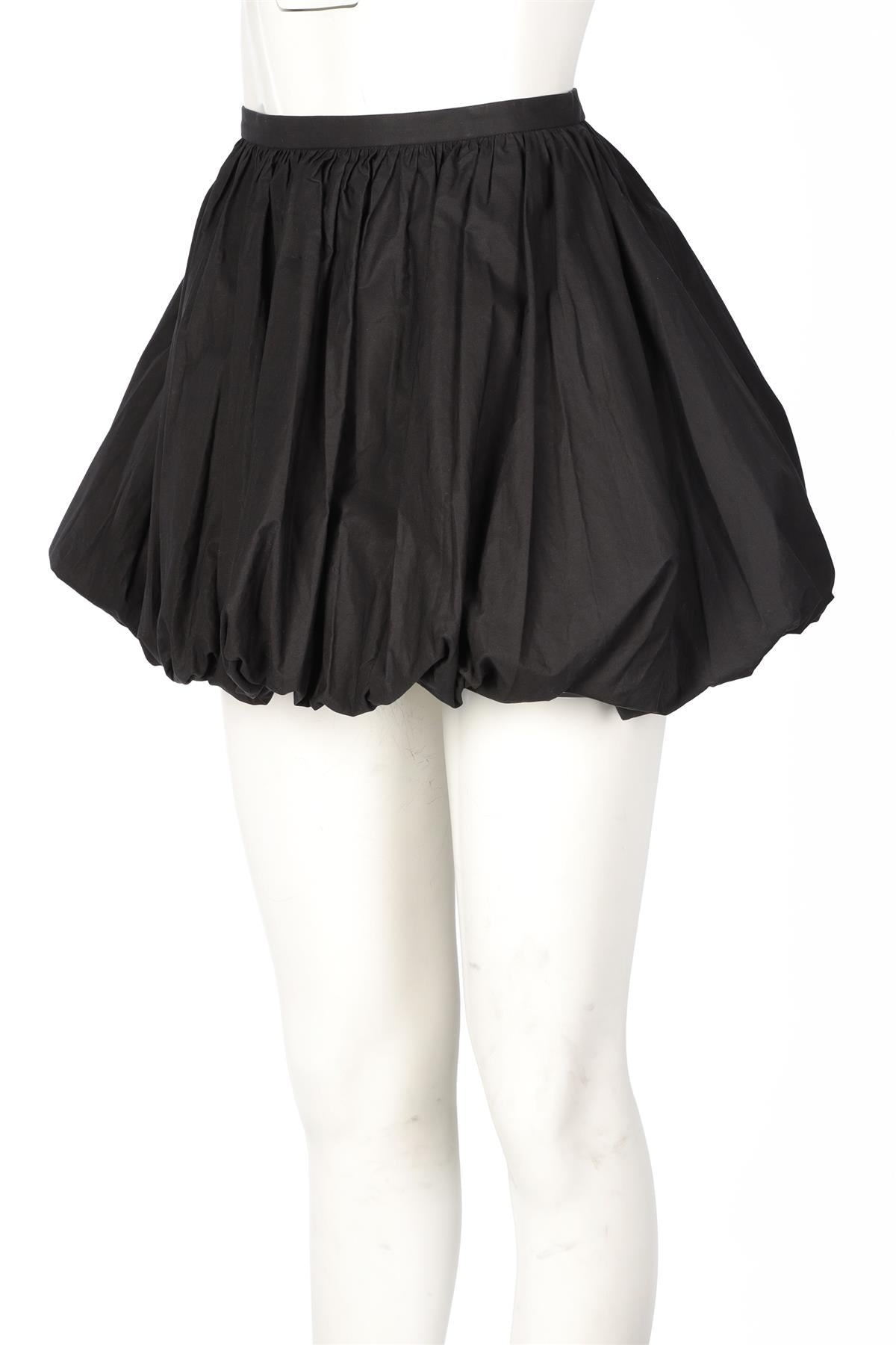 JIL SANDER BLACK COTTON MINI SKIRT FR 34 UK 6