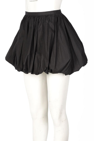 JIL SANDER BLACK COTTON MINI SKIRT FR 34 UK 6